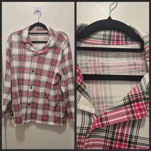 Plaid Button-Up Shirt